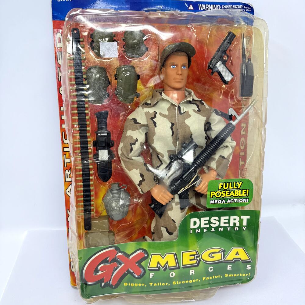 Placo Toys Action Figure GX Mega Forces Army Ranger 14" Nostalgia Vintage Toy